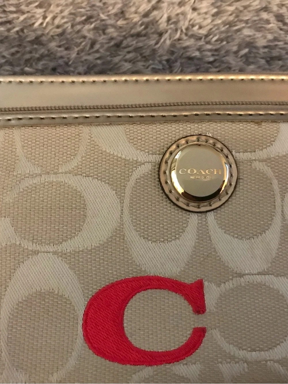 Coach Signature C Color Print Wristlet